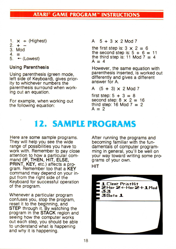 Instructions page 21