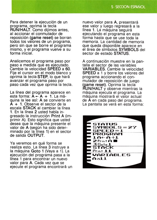 Instructions page 85