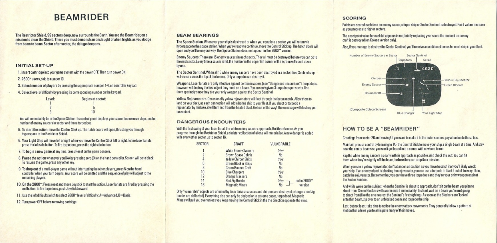 Instructions page 1