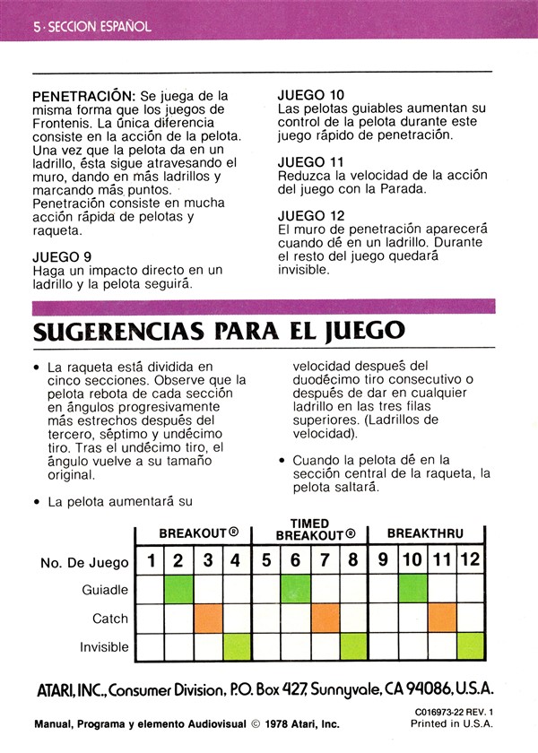 Instructions page 40