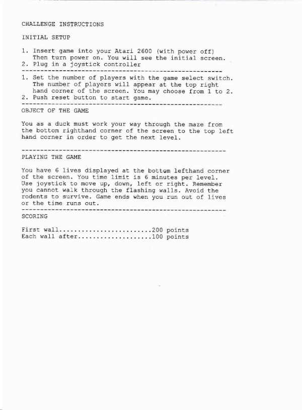 Instructions page 1