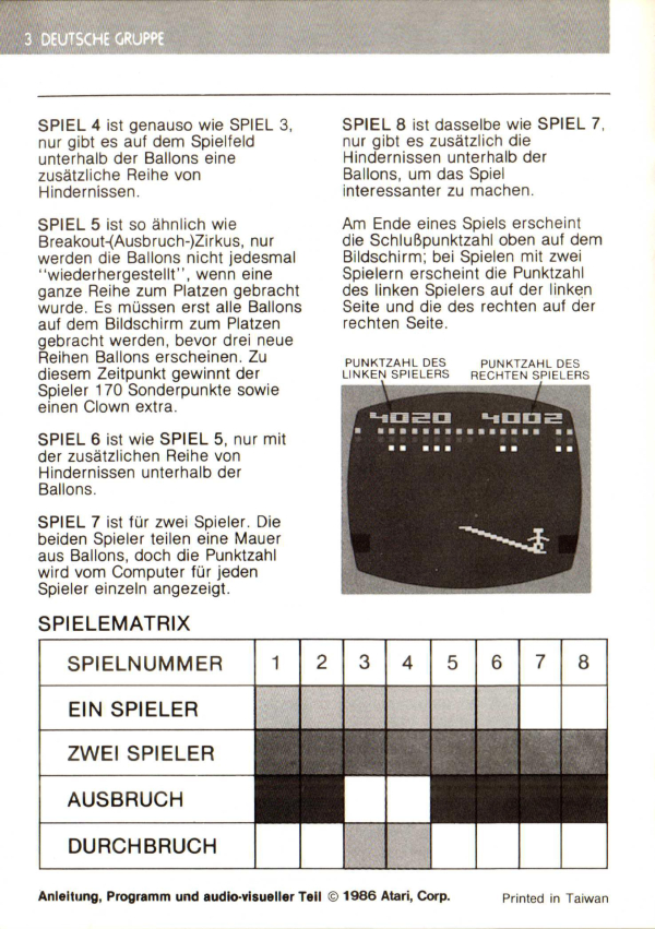 Instructions page 18