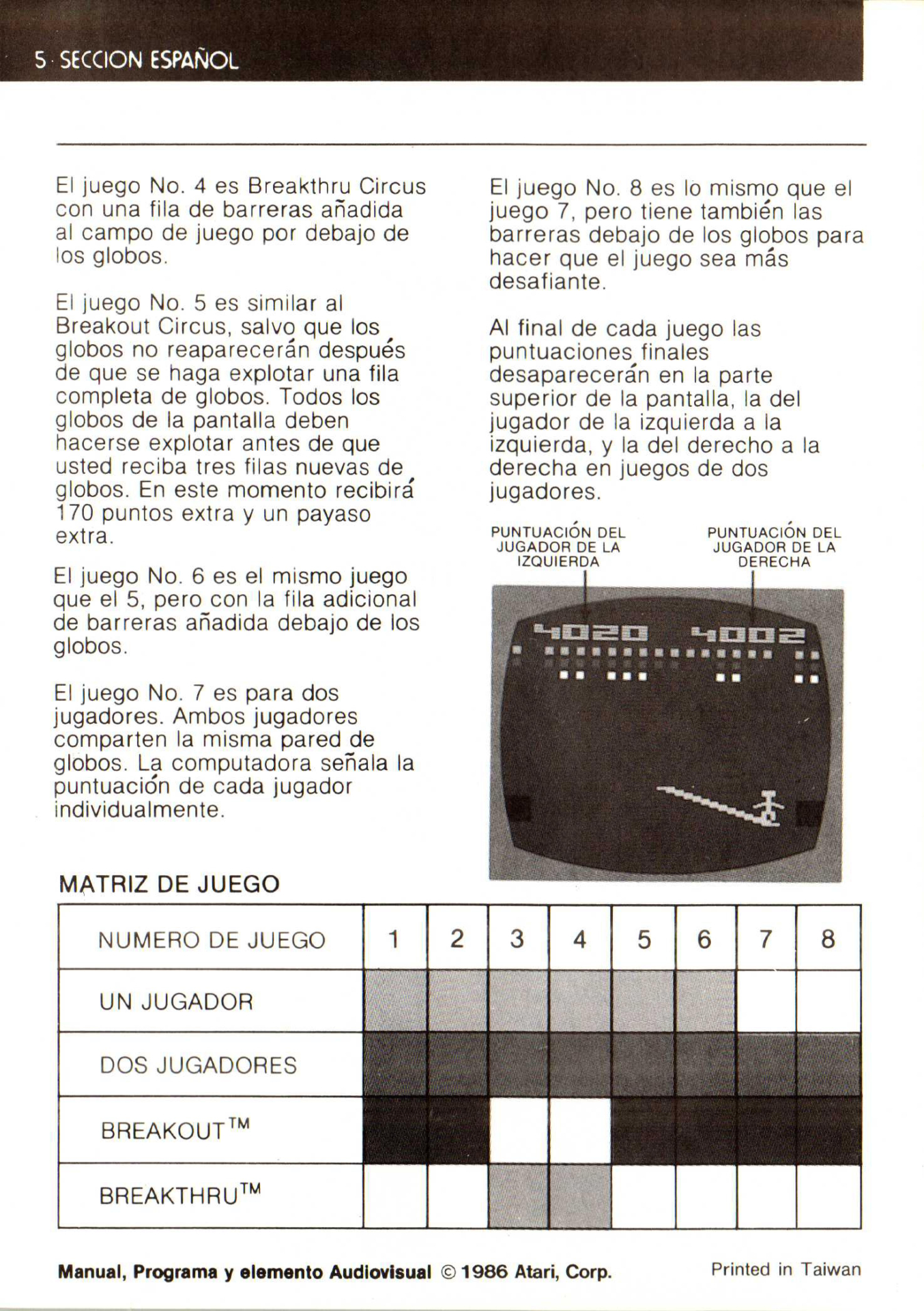 Instructions page 30
