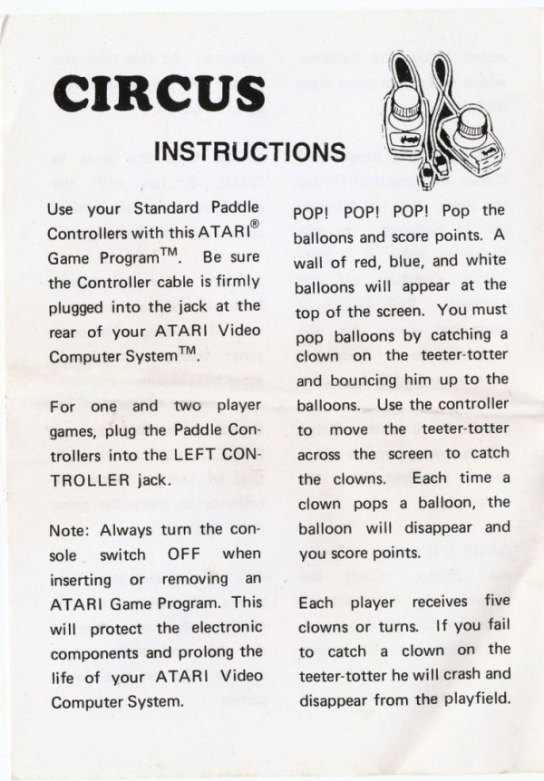 Instructions page 1