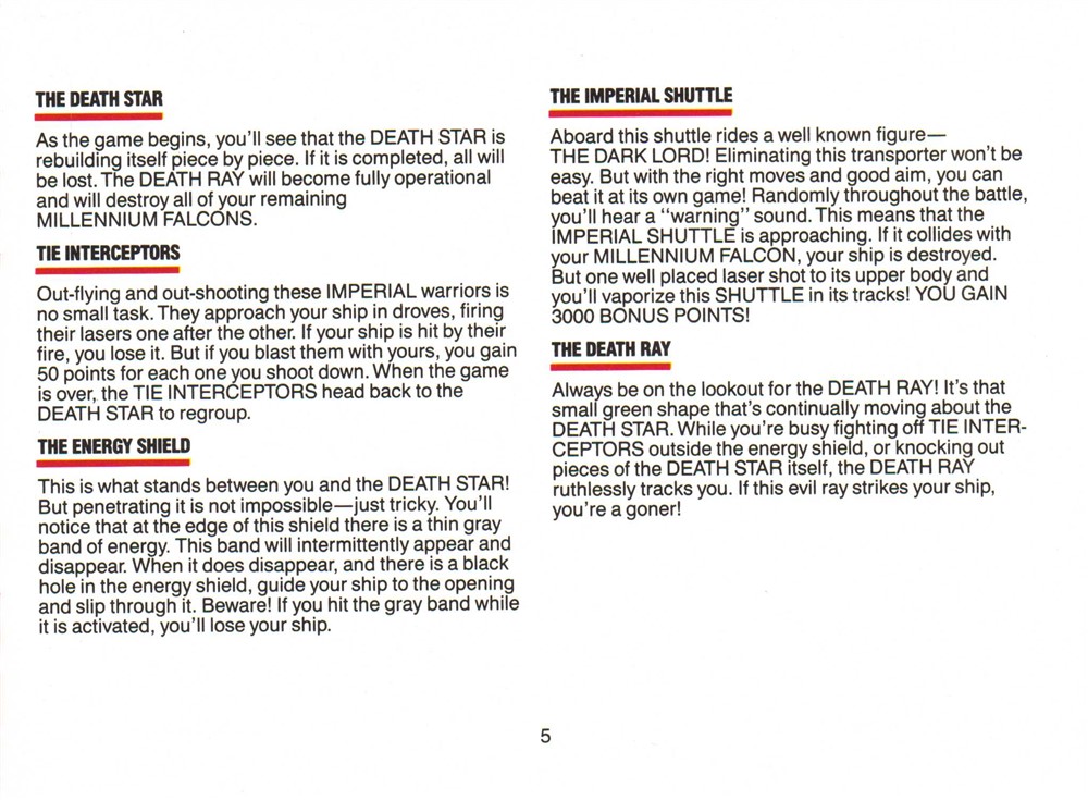 Instructions page 5