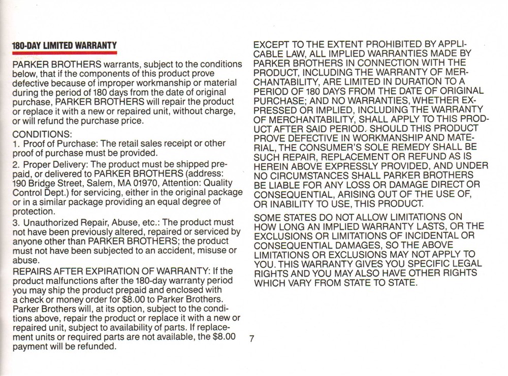 Instructions page 7