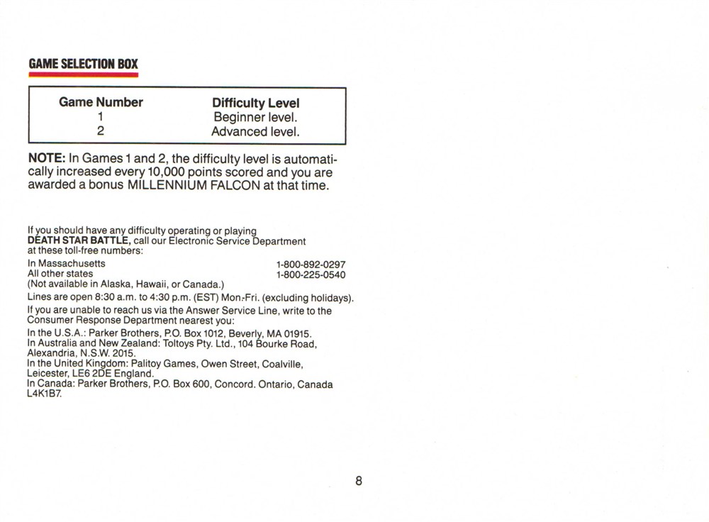 Instructions page 8