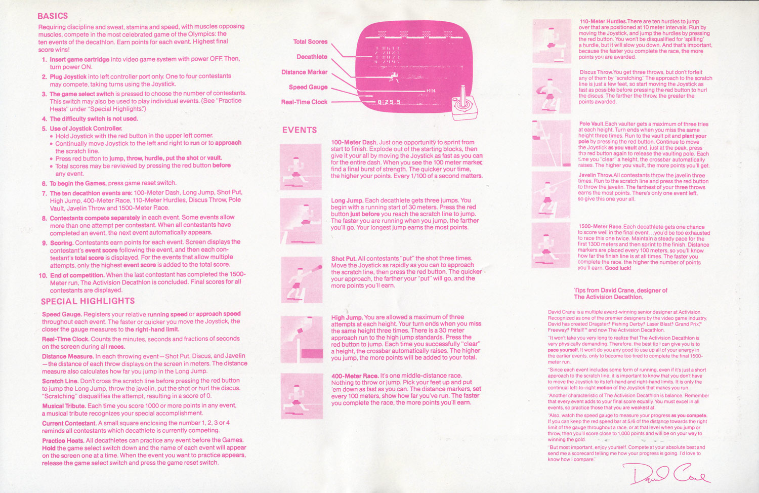 Instructions page 1