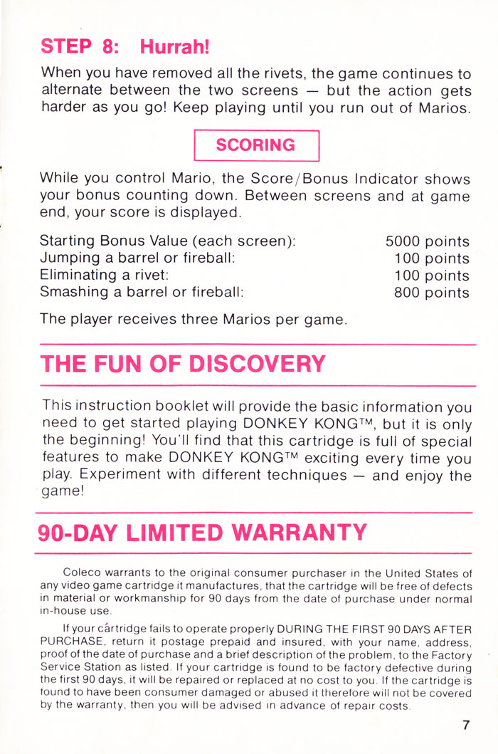 Instructions page 7