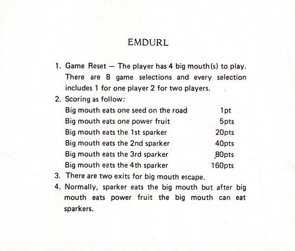 Instructions page 1