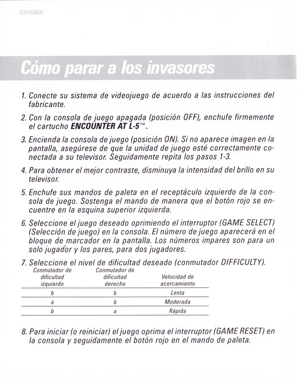 Instructions page 20