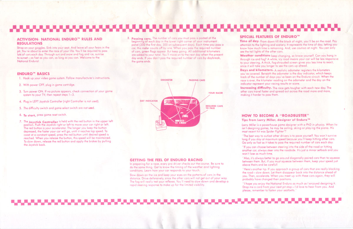Instructions page 1