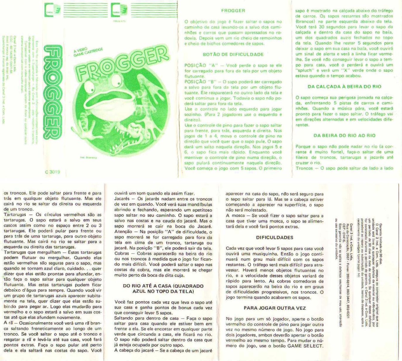 Instructions page 1