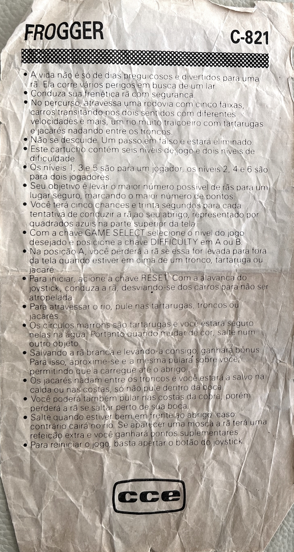 Instructions page 1
