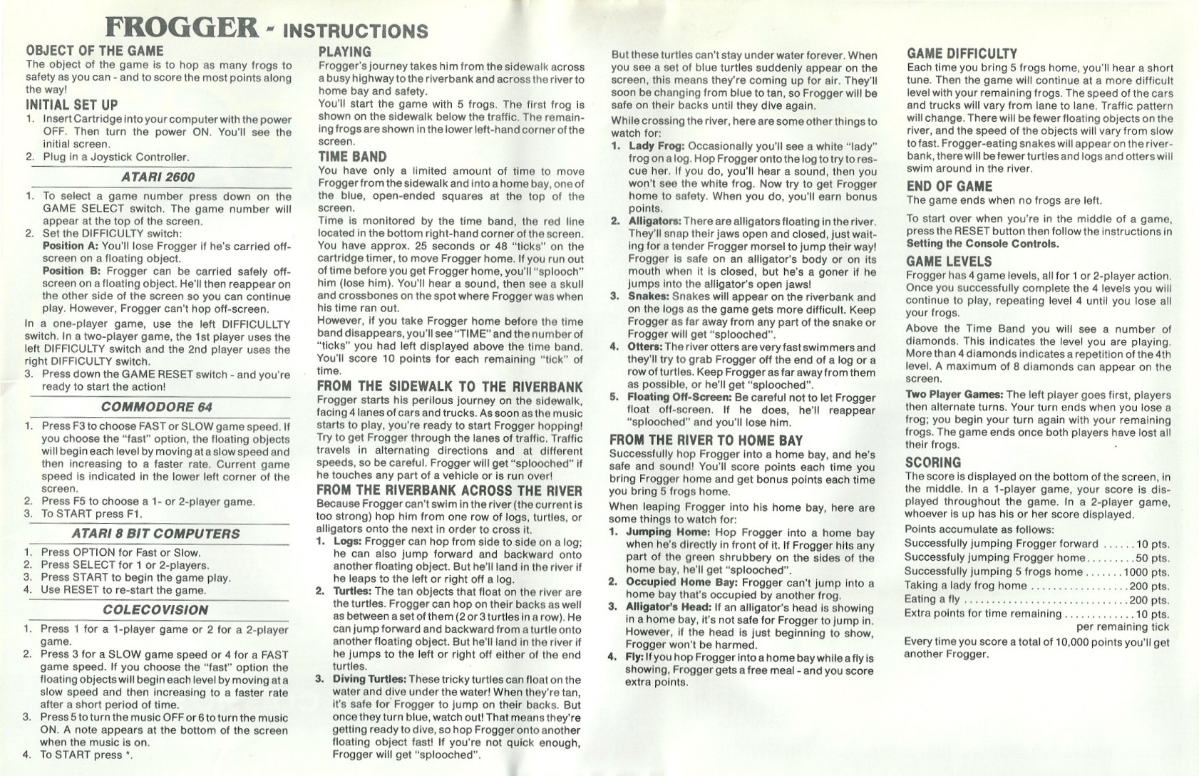 Instructions page 1