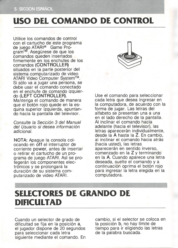 Atari 2600 VCS Hangman Scans Dump Download Screenshots Ads 
