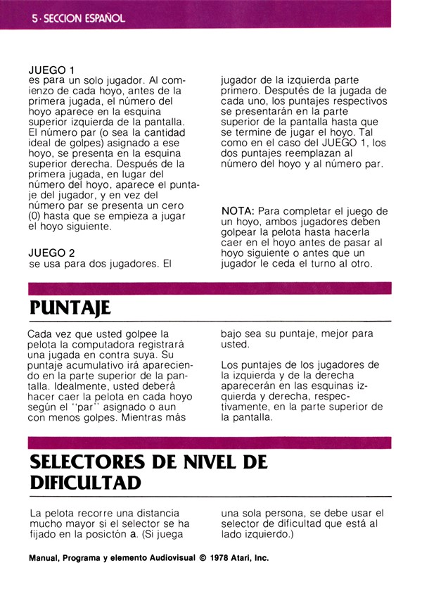 Instructions page 30