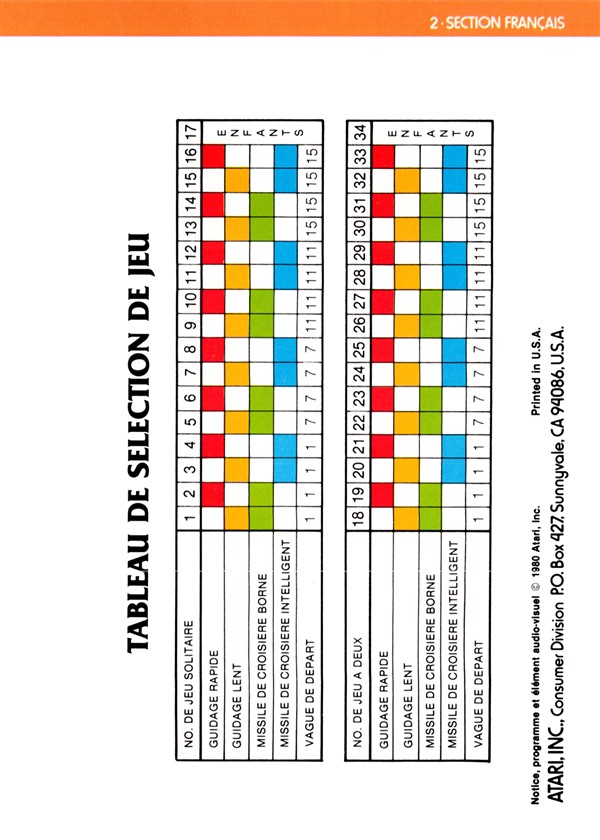 Instructions page 17