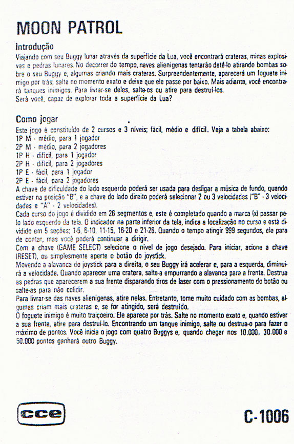 Instructions page 1