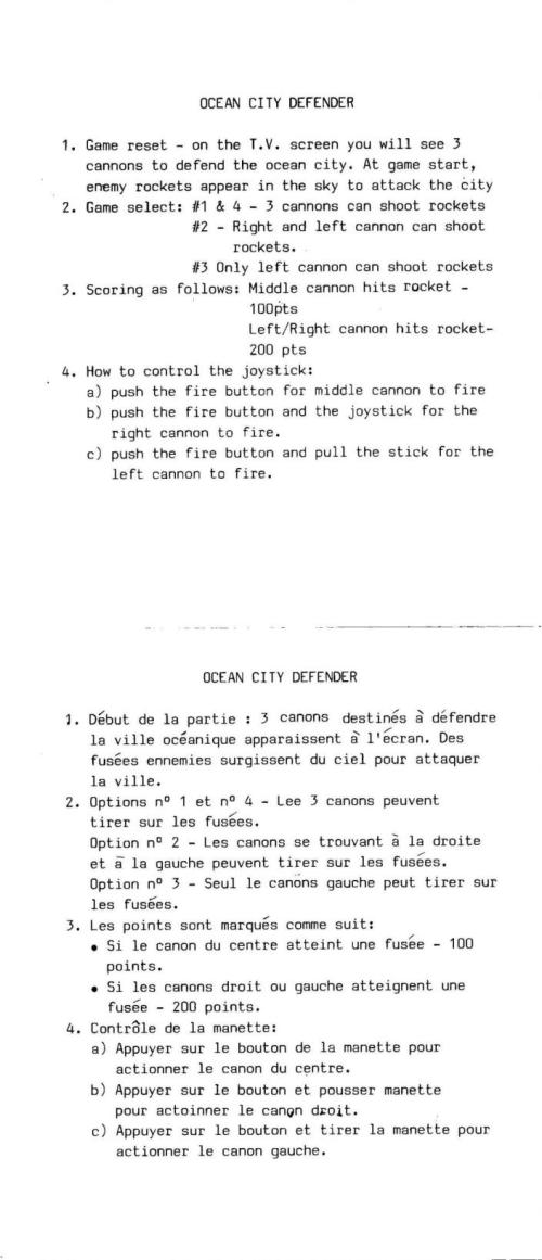 Instructions page 1