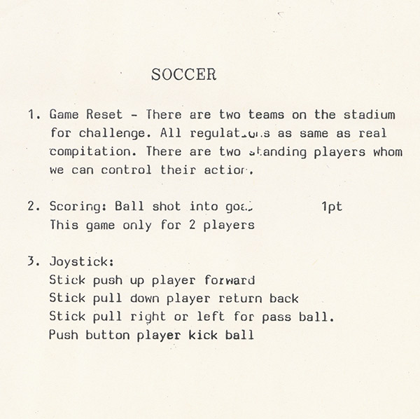 Instructions page 1