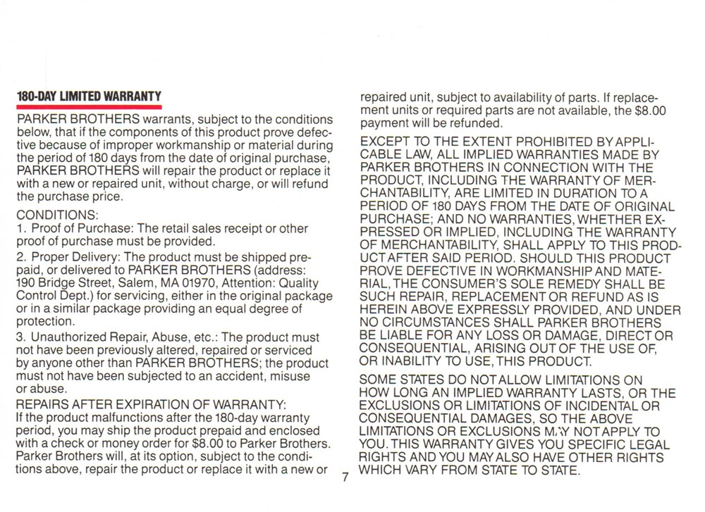 Instructions page 7