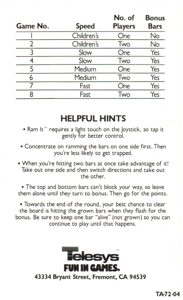 Instructions page 6