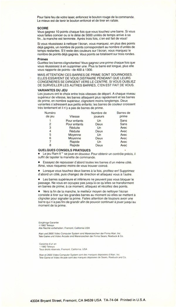 Instructions page 4