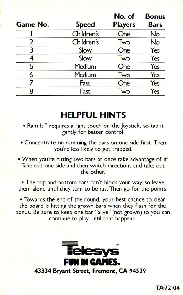 Instructions page 6