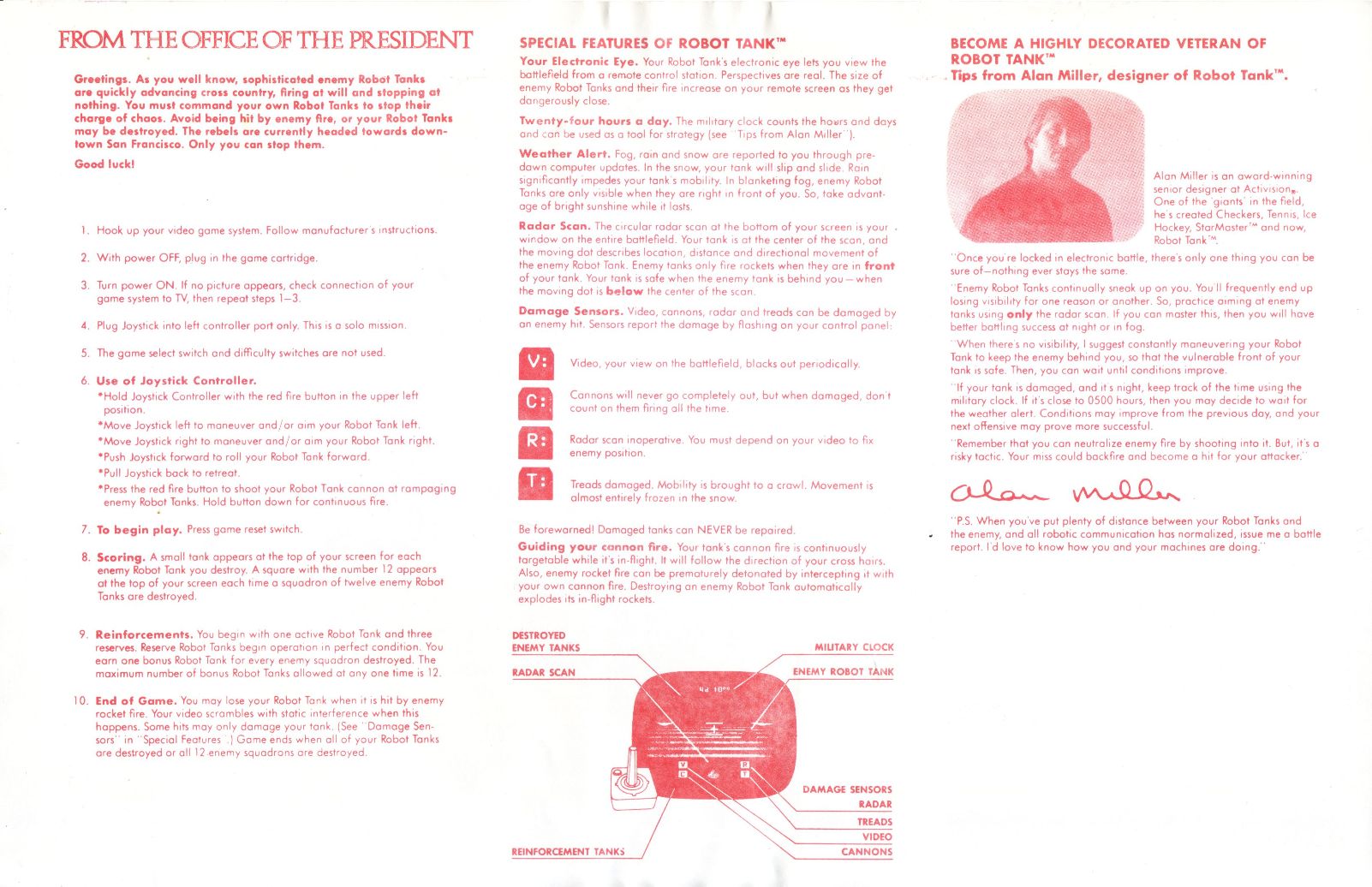 Instructions page 1