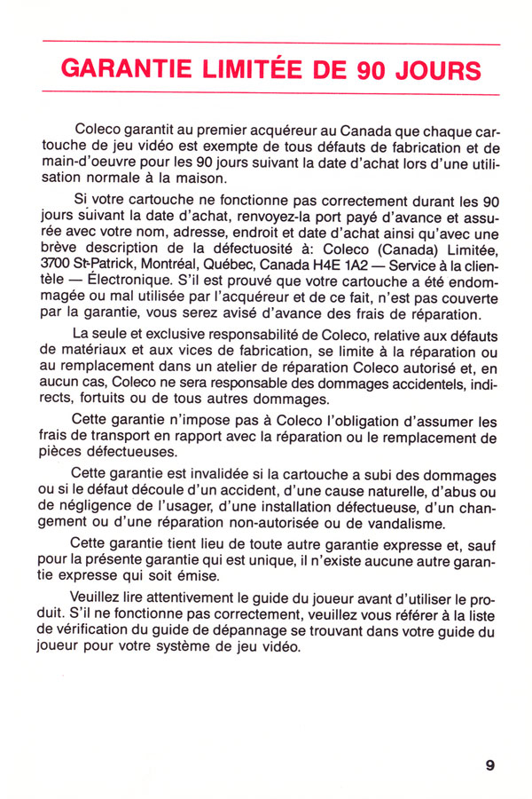 Instructions page 21