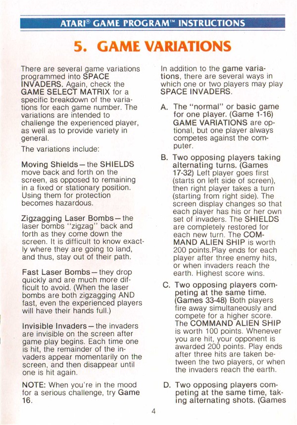 Instructions page 18