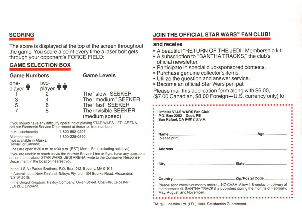 Instructions page 8