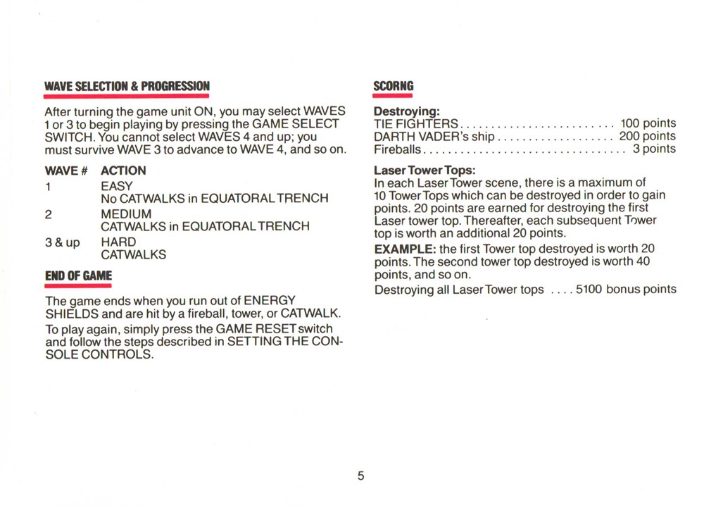 Instructions page 5