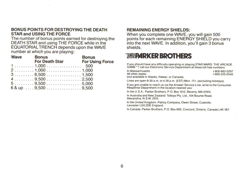 Instructions page 6