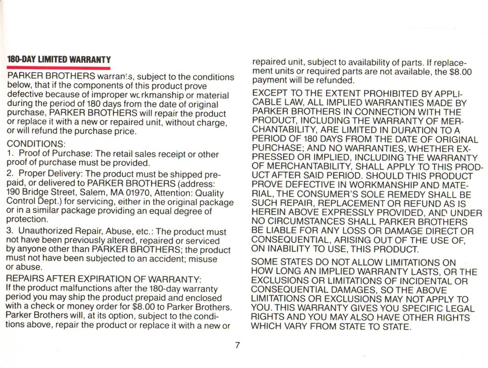 Instructions page 7