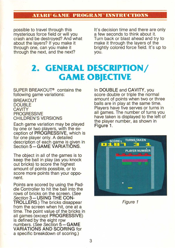 Atari 2600 VCS Super Breakout : scans, dump, download, screenshots, ads ...