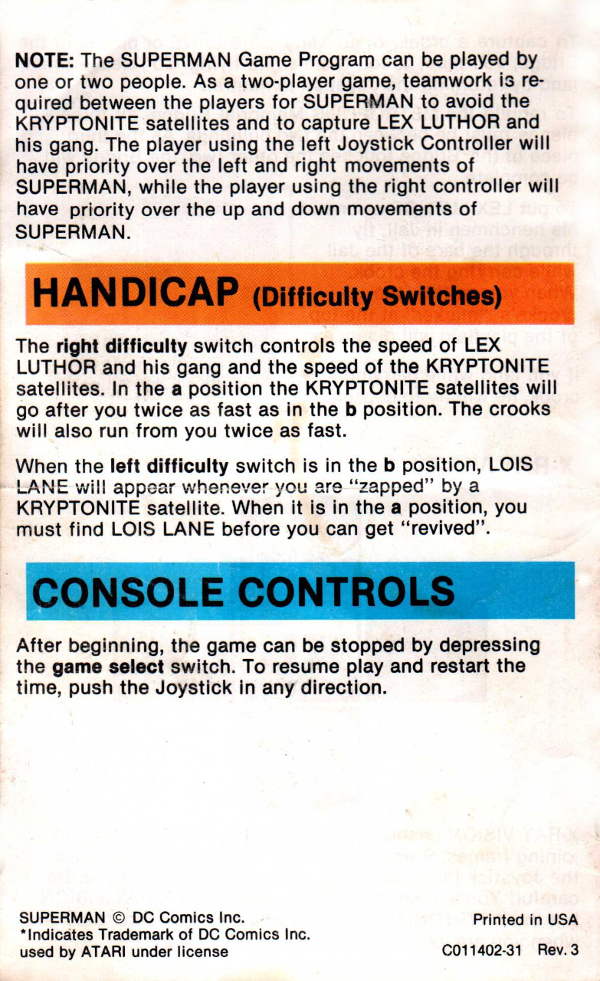 Instructions page 16
