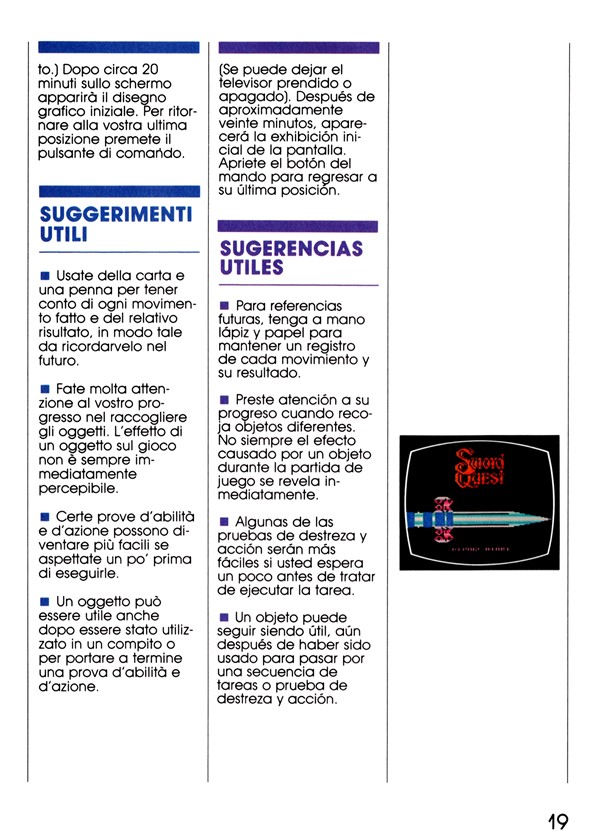 Instructions page 21