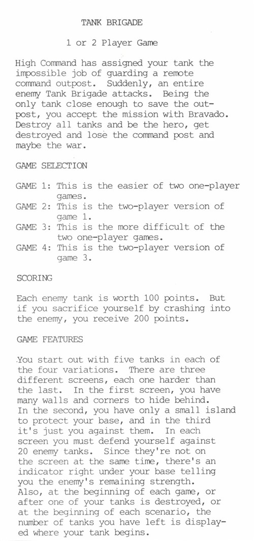 Instructions page 1