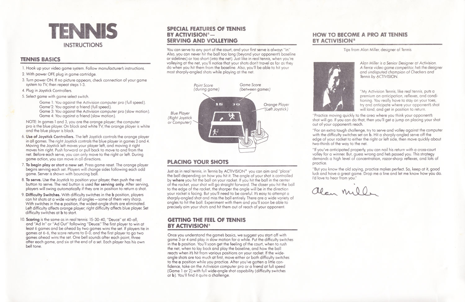 Instructions page 1