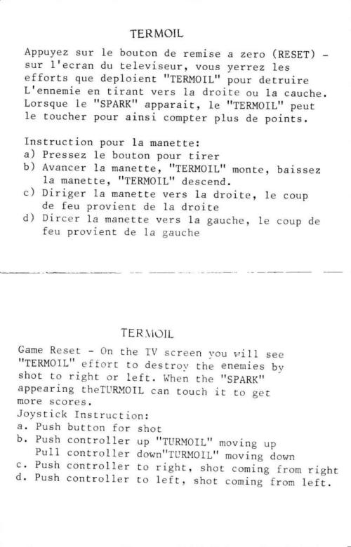 Instructions page 1
