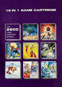 16 in 1 - Chess / Cowboy / Laser Blast / Tennis / Ski Run / Outlaw / Baseball / Freeway / Tic-Tac-Toe / Fancy Tank / Boxing / Bowling / I.Q. Winner / Football / Othello / Fishing Atari cartridge scan