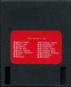 16 in 1 - Millipede / Out Law / Tennis / Cow Boy / Air Jumper / Base Defense / Ski / Bingo / Turtle Cross / Mathmatics / Surround / Laser Gate / Cannon Ball / Cannon Attack / Fishing / Hockey Atari cartridge scan