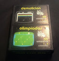 2 in 1 - Demolición / Olimpíadas Atari cartridge scan