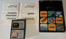 2 in 1 - Invasores Espaciales / Glotón Atari cartridge scan