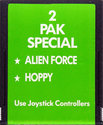 2 Pak Special - Alien Force / Hoppy Atari cartridge scan