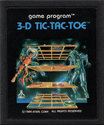 3-D Tic-Tac-Toe Atari cartridge scan