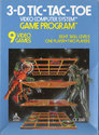 3-D Tic-Tac-Toe Atari cartridge scan