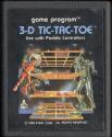 3-D Tic-Tac-Toe Atari cartridge scan